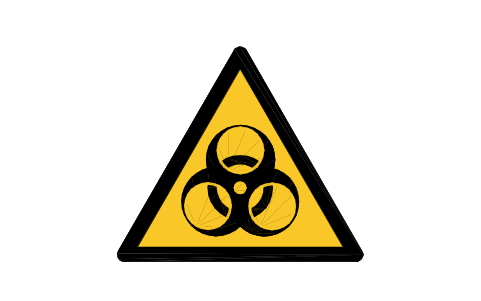 Preview of the W009 Biological hazard symbol, block SGN_W009_BIOLOGICAL_HAZARD