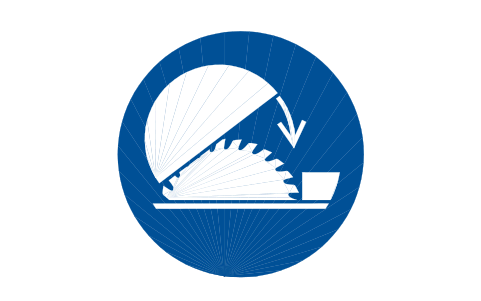 Preview of the M031 Use table saw guard symbol, block SGN_M031_USE_TABLE_SAW_GUARD