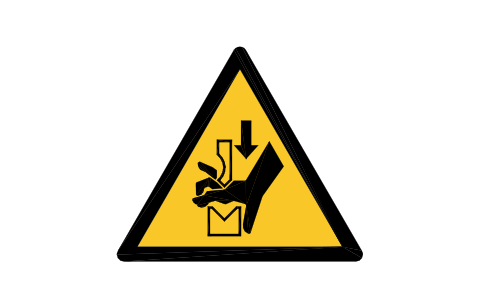 Preview of the W030 Hand crush, brake tool symbol, block SGN_W030_HAND_CRUSH_BRAKE_TOOL