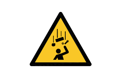 Preview of the W035 Falling objects symbol, block SGN_W035_FALLING_OBJECTS