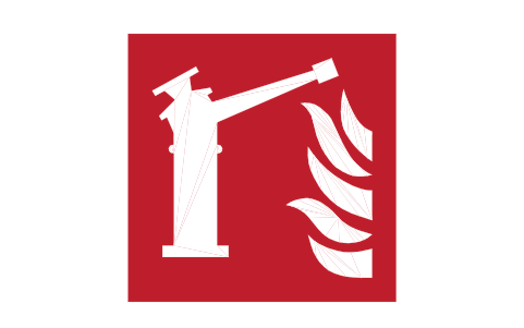 Anteprima del simbolo F015 Monitore antincendio, blocco SGN_F015_FIRE_MONITOR