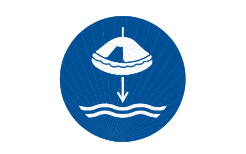 Anteprima del simbolo M040 Calare la zattera, blocco SGN_M040_LOWER_LIFERAFT