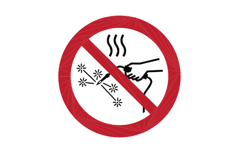 Preview of the P039 Hot works prohibited symbol, block SGN_P039_HOT_WORKS_PROHIBITED