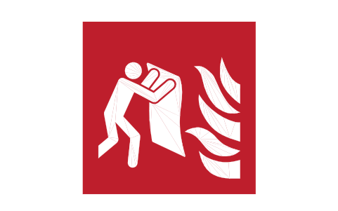 Preview of the F016 Fire blanket symbol, block SGN_F016_FIRE_BLANKET