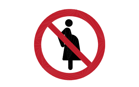 Preview of the P042 Not for pregnant women symbol, block SGN_P042_NOT_FOR_PREGNANT_WOMEN