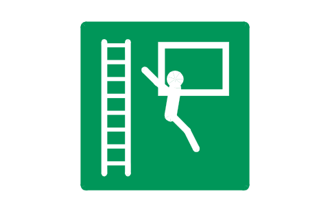 Preview of the E016 Emergency window, ladder symbol, block SGN_E016_EMERGENCY_WINDOW_LADDER