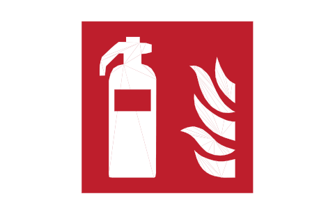 Preview of the F001 Fire extinguisher symbol, block SGN_F001_FIRE_EXTINGUISHER