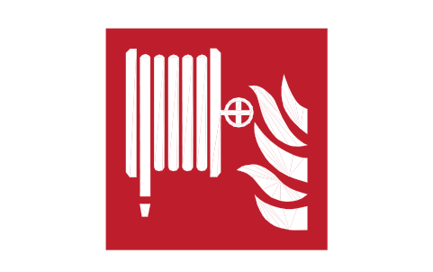 Preview of the F002 Fire hose reel symbol, block SGN_F002_FIRE_HOSE_REEL