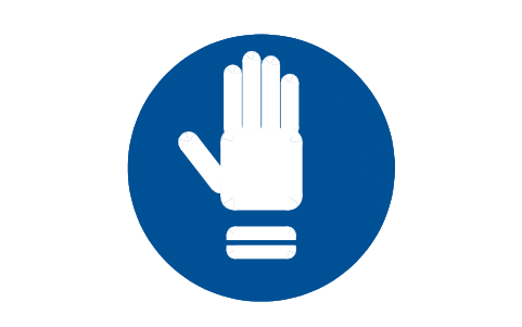 Preview of the M009 Wear protective gloves symbol, block SGN_M009_WEAR_PROTECTIVE_GLOVES