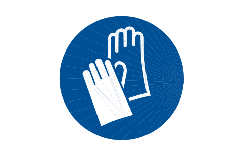 Preview of the M009 Wear protective gloves symbol, block SGN_M009_WEAR_PROTECTIVE_GLOVES