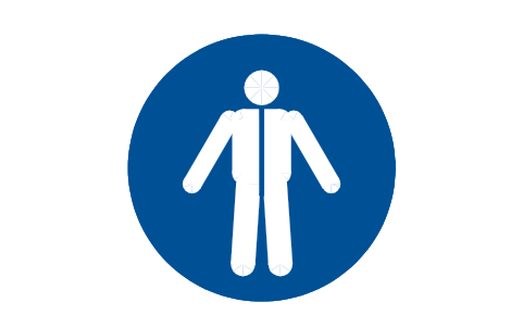 Preview of the M010 Wear protective clothing symbol, block SGN_M010_WEAR_PROTECTIVE_CLOTHING