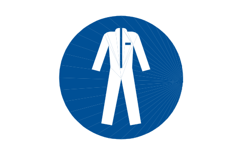 Preview of the M010 Wear protective clothing symbol, block SGN_M010_WEAR_PROTECTIVE_CLOTHING
