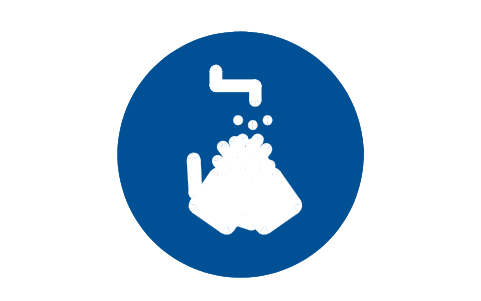 Preview of the M011 Wash your hands symbol, block SGN_M011_WASH_YOUR_HANDS