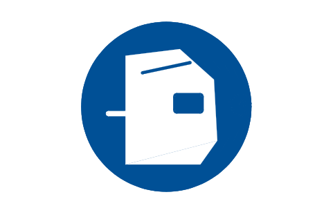 Preview of the M019 Wear a welding mask symbol, block SGN_M019_WEAR_A_WELDING_MASK