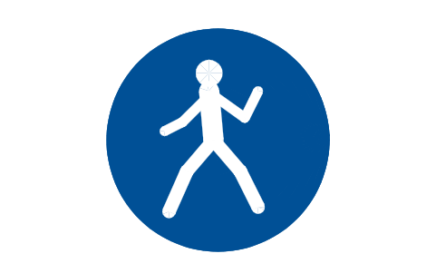 Preview of the M024 Use this walkway symbol, block SGN_M024_USE_THIS_WALKWAY