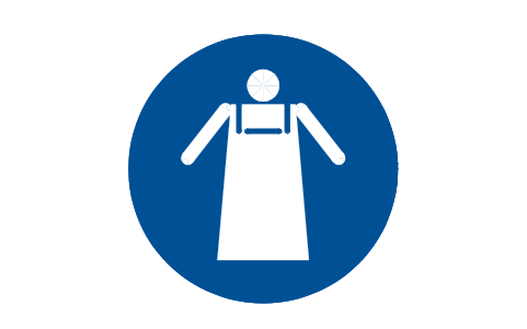 Preview of the M026 Use protective apron symbol, block SGN_M026_USE_PROTECTIVE_APRON