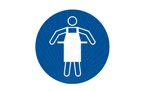 Preview of the M026 Use protective apron symbol, block SGN_M026_USE_PROTECTIVE_APRON