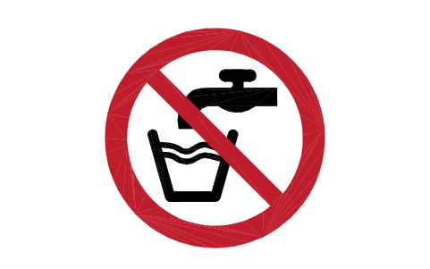 Preview of the P005 Not drinking water symbol, block SGN_P005_NOT_DRINKING_WATER