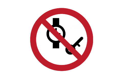 Preview of the P008 No metal articles, watches symbol, block SGN_P008_NO_METAL_ARTICLES_WATCHES