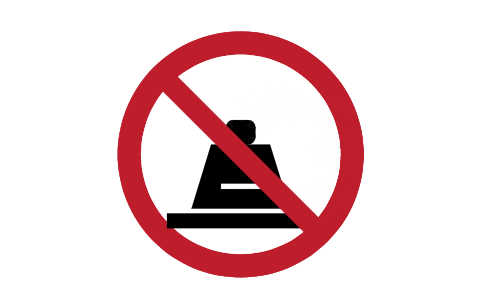 Preview of the P012 No heavy load symbol, block SGN_P012_NO_HEAVY_LOAD