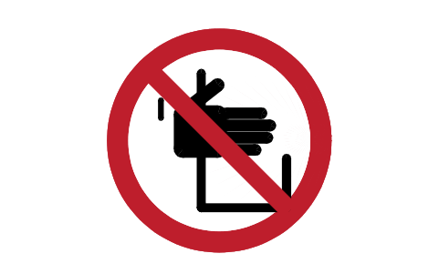 Preview of the P015 No reaching in symbol, block SGN_P015_NO_REACHING_IN