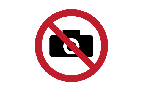 Preview of the P029 No photography symbol, block SGN_P029_NO_PHOTOGRAPHY