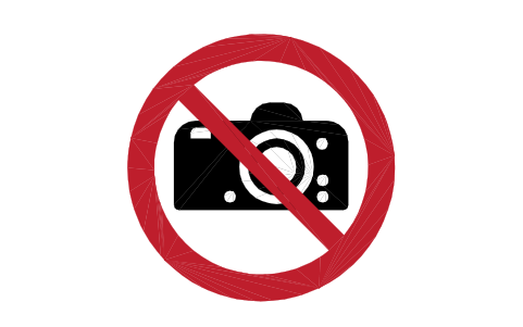 Preview of the P029 No photography symbol, block SGN_P029_NO_PHOTOGRAPHY