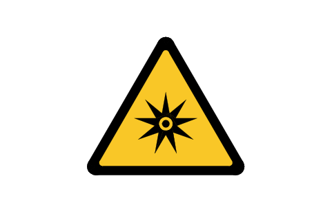 Preview of the W002 Explosive material symbol, block SGN_W002_EXPLOSIVE_MATERIAL