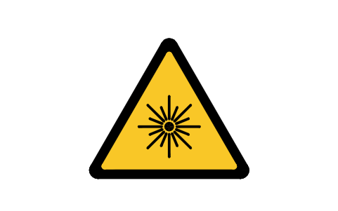 Preview of the W004 Laser beam symbol, block SGN_W004_LASER_BEAM