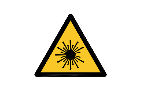 Preview of the W004 Laser beam symbol, block SGN_W004_LASER_BEAM