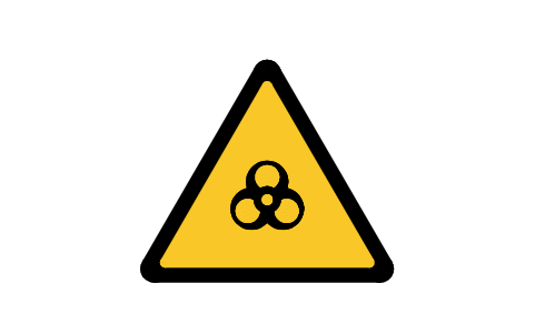 Preview of the W009 Biological hazard symbol, block SGN_W009_BIOLOGICAL_HAZARD