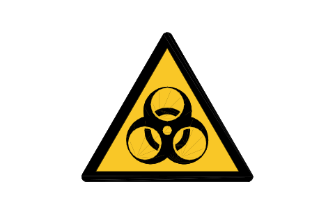Preview of the W009 Biological hazard symbol, block SGN_W009_BIOLOGICAL_HAZARD
