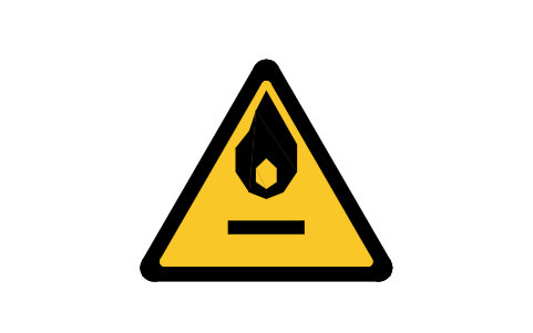 Preview of the W021 Flammable material symbol, block SGN_W021_FLAMMABLE_MATERIAL