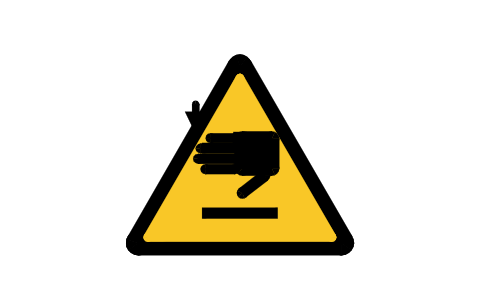 Preview of the W024 Crushing of hands symbol, block SGN_W024_CRUSHING_OF_HANDS