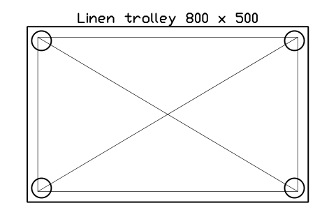 Vorschau des Symbols Linen trolley 800 x 500, Block SDV_BH_LINEN_TROLLEY