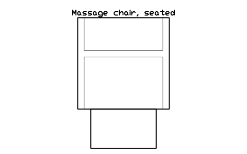 Vorschau des Symbols Massage chair, seated, Block SDV_BT_MASSAGE_CHAIR