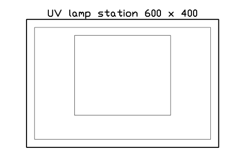 Vorschau des Symbols UV lamp station 600 x 400, Block SDV_BT_NAIL_DRYING