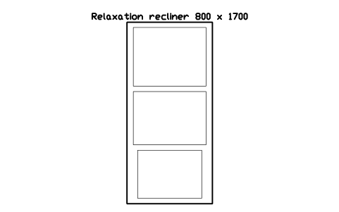 Vorschau des Symbols Relaxation recliner 800 x 1700, Block SDV_BT_RELAX_CHAIR