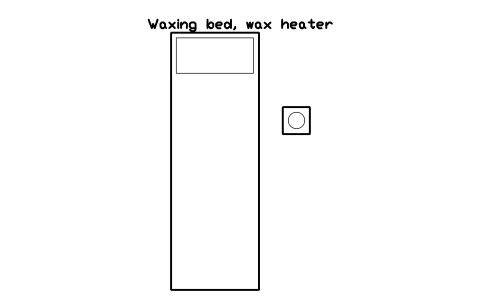 Vorschau des Symbols Waxing bed, wax heater, Block SDV_BT_WAX_BED