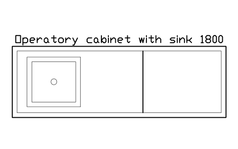 Vorschau des Symbols Operatory cabinet with sink 1800, Block SDV_DN_CABINET_1800