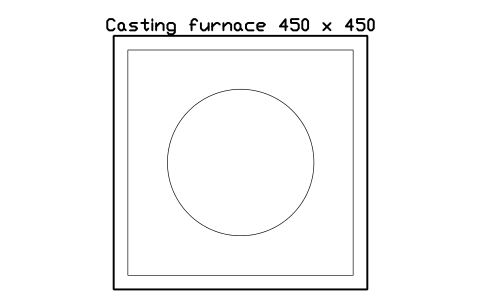 Vorschau des Symbols Casting furnace 450 x 450, Block SDV_DN_FURNACE