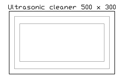 Vorschau des Symbols Ultrasonic cleaner 500 x 300, Block SDV_DN_ULTRASONIC