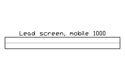 Vorschau des Symbols Lead screen, mobile 1000, Block SDV_DN_XRAY_SCREEN
