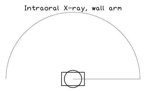 Vorschau des Symbols Intraoral X-ray, wall arm, Block SDV_DN_XRAY_WALL