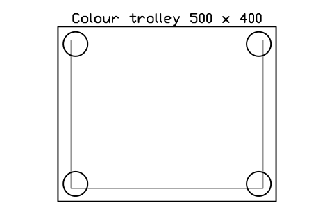 Vorschau des Symbols Colour trolley 500 x 400, Block SDV_HS_TROLLEY