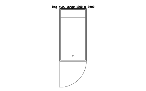 Vorschau des Symbols Dog run, large 1200 x 2400, Block SDV_KN_DOG_RUN_L