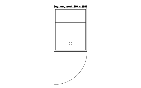 Vorschau des Symbols Dog run, small 900 x 1200, Block SDV_KN_DOG_RUN_S