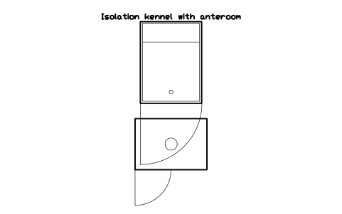 Vorschau des Symbols Isolation kennel with anteroom, Block SDV_KN_ISOLATION