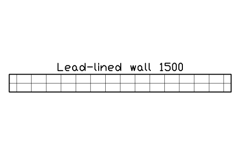 Vorschau des Symbols Lead-lined wall 1500, Block SDV_MK_LEAD_WALL