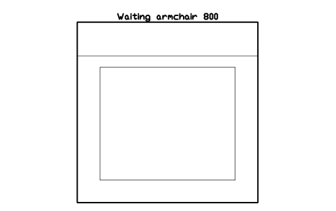 Vorschau des Symbols Waiting armchair 800, Block SDV_RC_ARMCHAIR